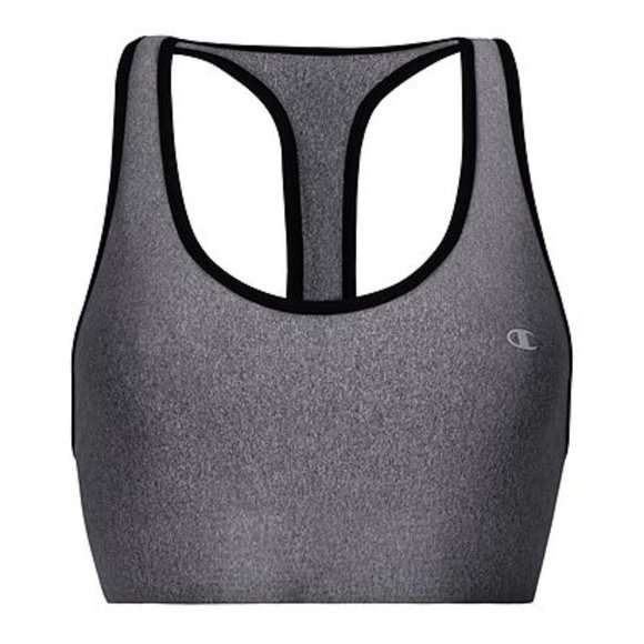 Champion Gray & Black The Absolute Comfort Sports Bra - Picture 1 of 4